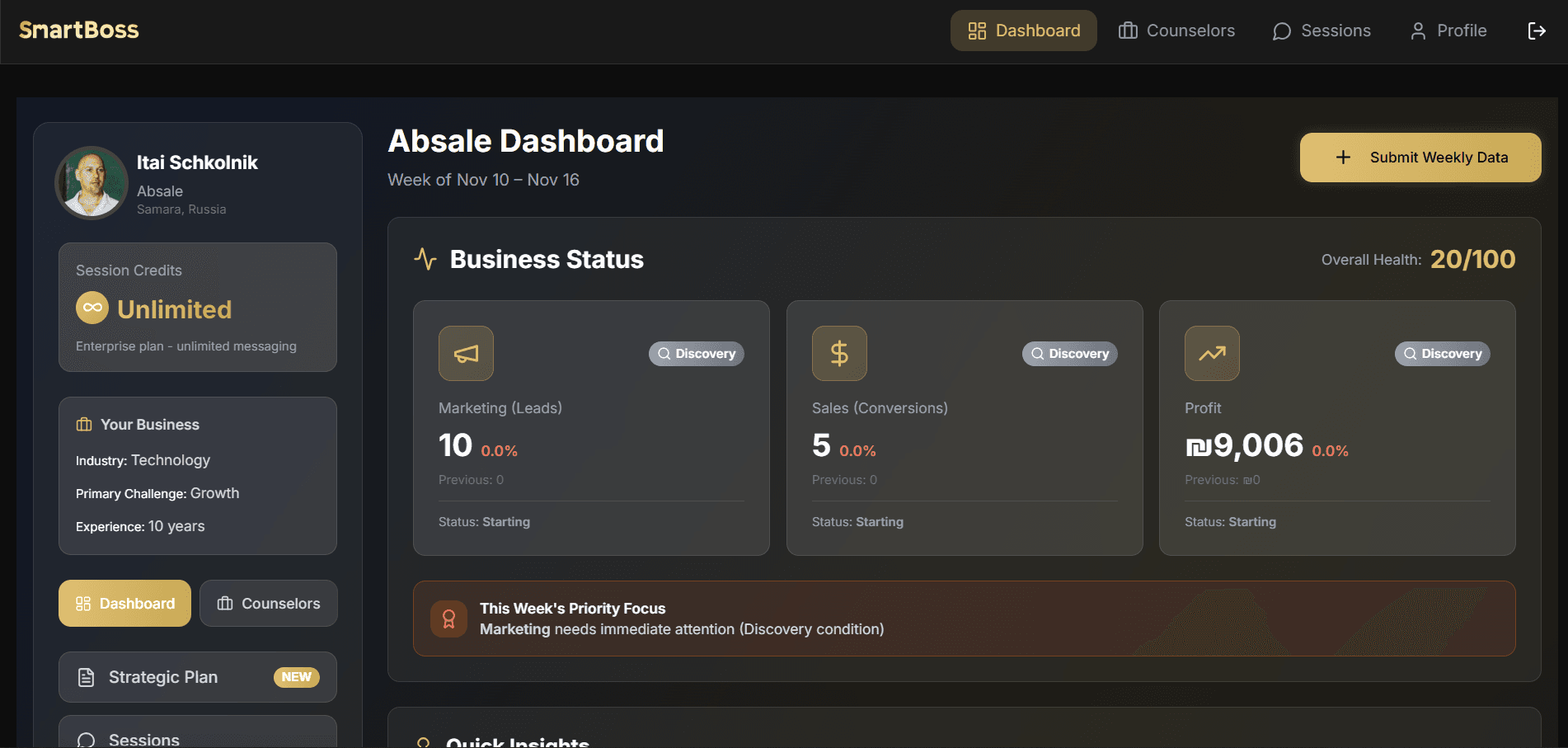 SmartBoss AI Analytics
